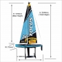 Joysway Barca a vela Focus V3 Blue 2.4GHZ RTR 1m