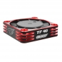 VENTOLA DI RAFFREDDAMENTO ALLUMINIO HIGH SPEED 40MM CONNETTORE BEC - BLACK/RED