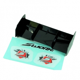 SWORKz 1/8 Off Road Pro Race Wing (BK)(W/o Holes) NERO