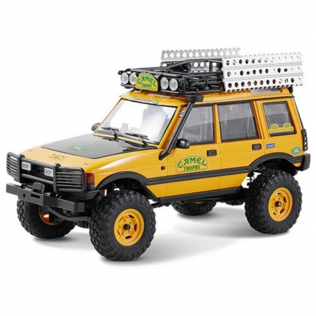 FMS 1/24 Land Rover Discovery prima generazione Camel Trophy RTR Giallo