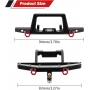 INJORA Fronte Posteriore Paraurti 1/18 per TRX4M Defender Upgrade RC Crawler (Posteriore Anteriore)