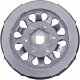 INJORA 1.0 Beadlock Wheel Cerchi Ruota CNC Alluminio per TRX4M Axial AX24 SCX24 FMS FCX24 1/18 1/24 RC Crawler Auto, Grigio