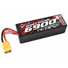 Team Corally 49136-X Batteria Lipo 6900Mah 3S 11,1V Sport Racing 50c Hard Case - XT-90