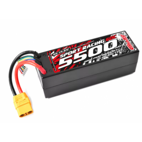 Team Corally Batteria Lipo 5500Mah 4S 14,8V Power Racing 60c Hard Case - XT-90