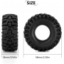 INJORA 1.0 Pneumatici Ruote- 58 * 24mm Swamp Stomper Pneumatici S5 per SCX24 AX24 TRX4M FCX24 1/24 1/18 RC Crawler Auto