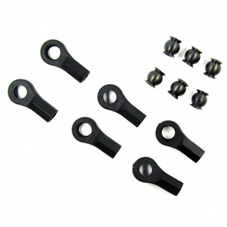 UNIBALL CON SFERA FLANGIATA IN ACCIAIO (6PZ) NERO