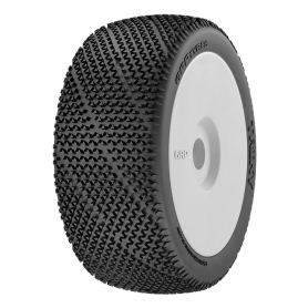 GRP Tyres Gomme Off Road 1:8 BU TRIKY S35 Cerchio BIANCO